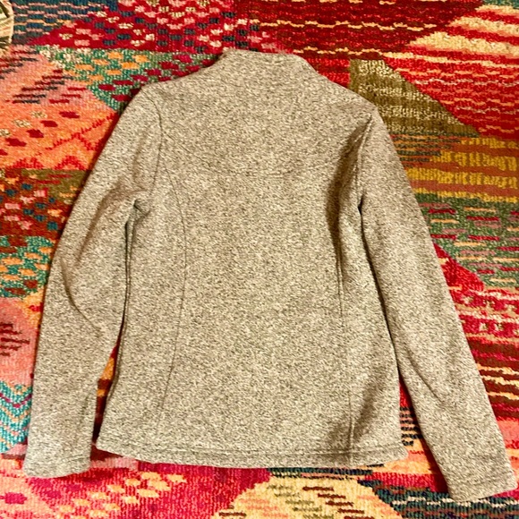 North Face Light Green Heather Fleece Jacket, M - Picture 3 of 4